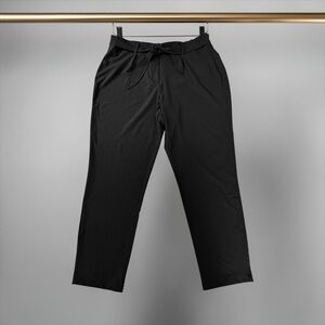 Calvin Klein, Lightweight Dress Pants, Tie Waist Business Casual, Black, Large